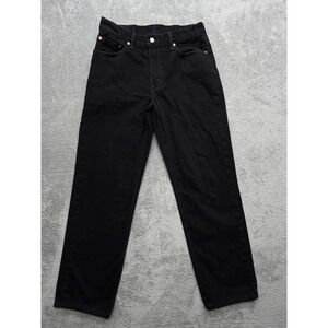 Levis 550 Jeans Mens Measured 32x31 Black Relaxed Straight Denim Pants